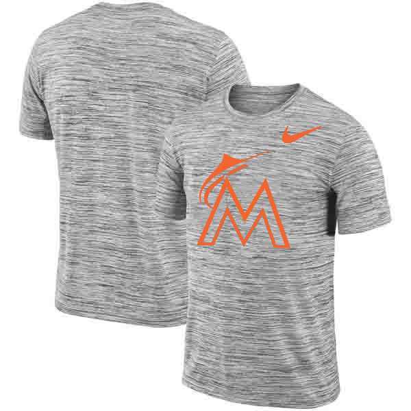 Miami Marlins Nike Heathered Black Sideline Legend Velocity Travel Performance T-Shirt,We sell and wholesale Miami Marlins Nike Heathered Black Sideline Legend Velocity Travel Performance T-Shirt on line form chian!